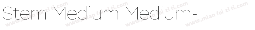 Stem Medium Medium字体转换